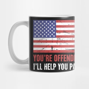 Offended? Proud American Christian Mug